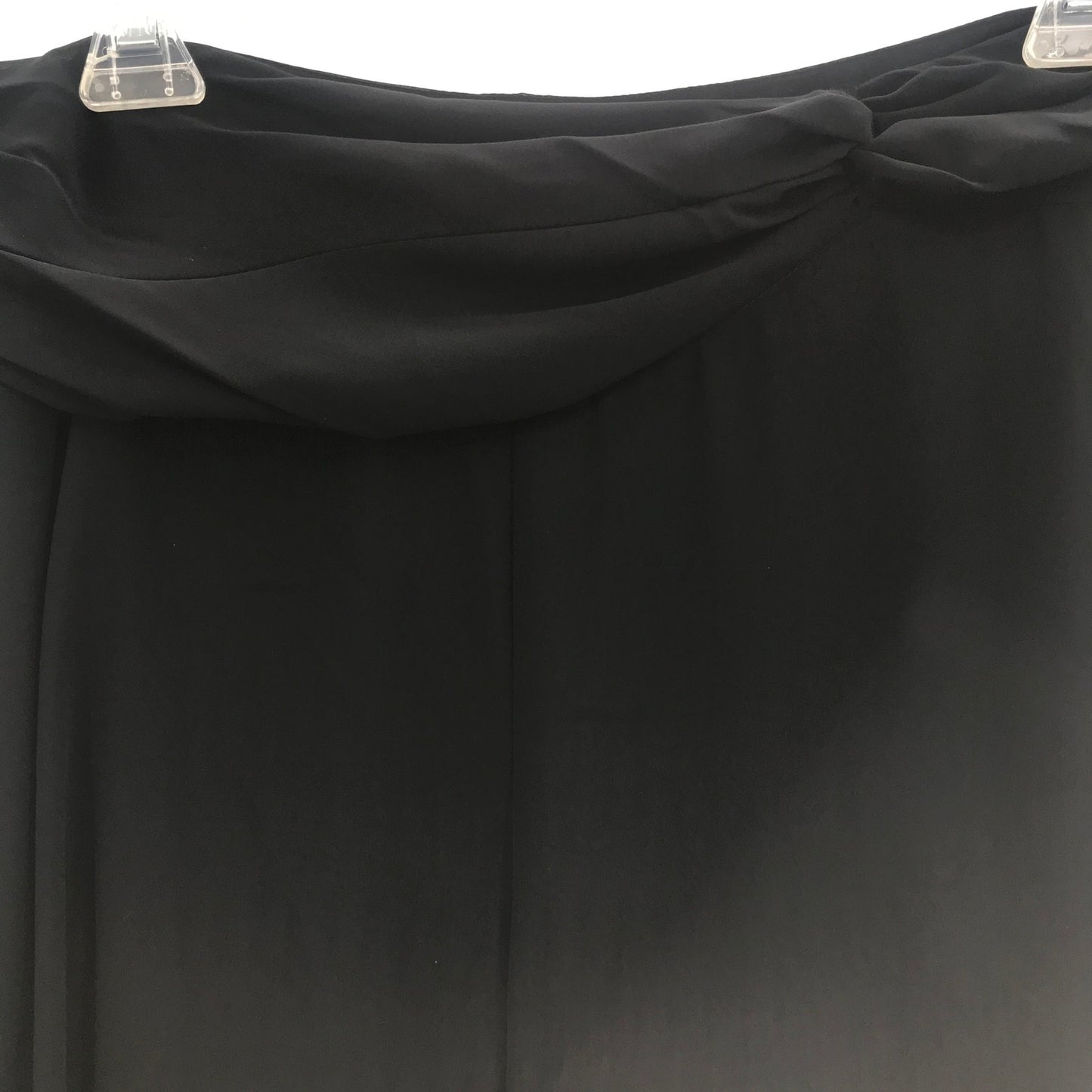Dress Barn Collection Sheer Lined Palazzo Pants Wide Leg Black
