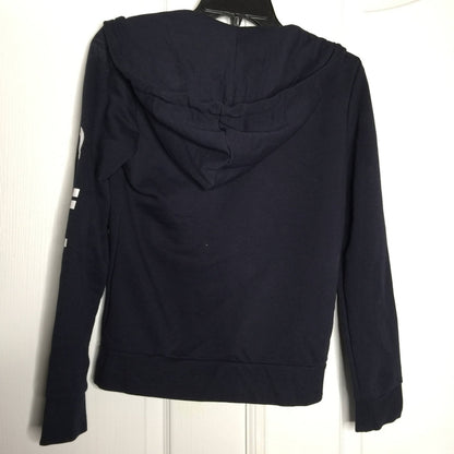 Adidas NWT Logo Spellout Navy Hoodie Sweatshirt Long Sleeve Small