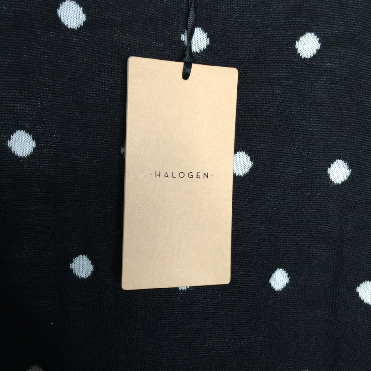 NWT Halogen Patterned Knit Tank Top Polka Dot Size Medium