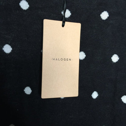 NWT Halogen Patterned Knit Tank Top Polka Dot Size Medium