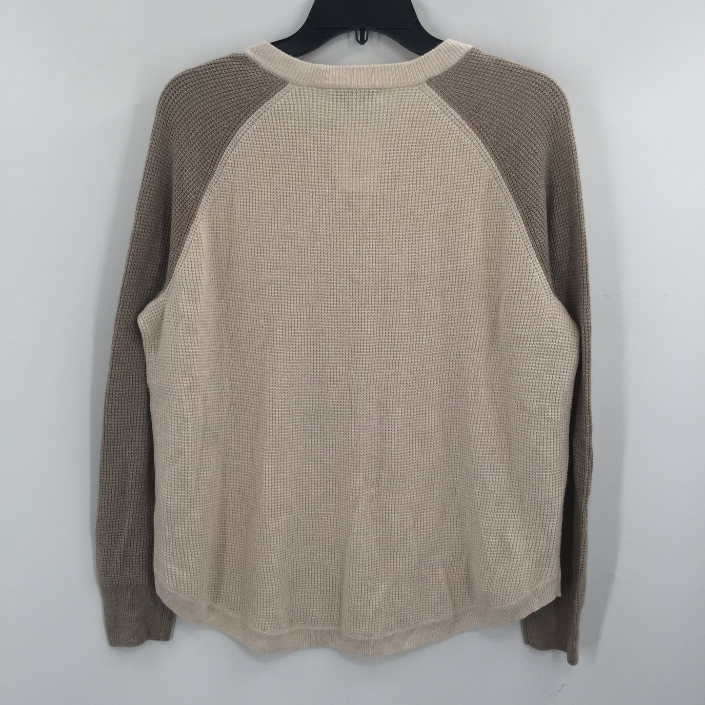 Madewell Jane Waffle Stitch Pullover Sweater Heather Cement Size Small NWT