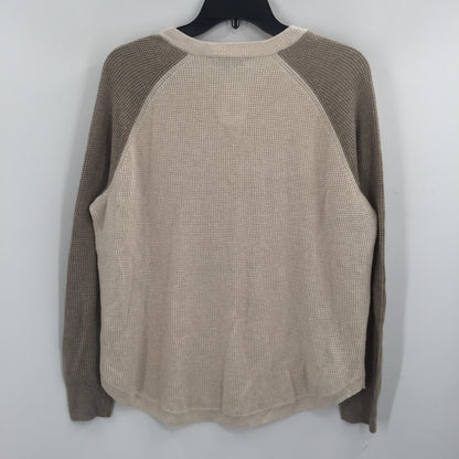 Madewell Jane Waffle Stitch Pullover Sweater Heather Cement Size Small NWT