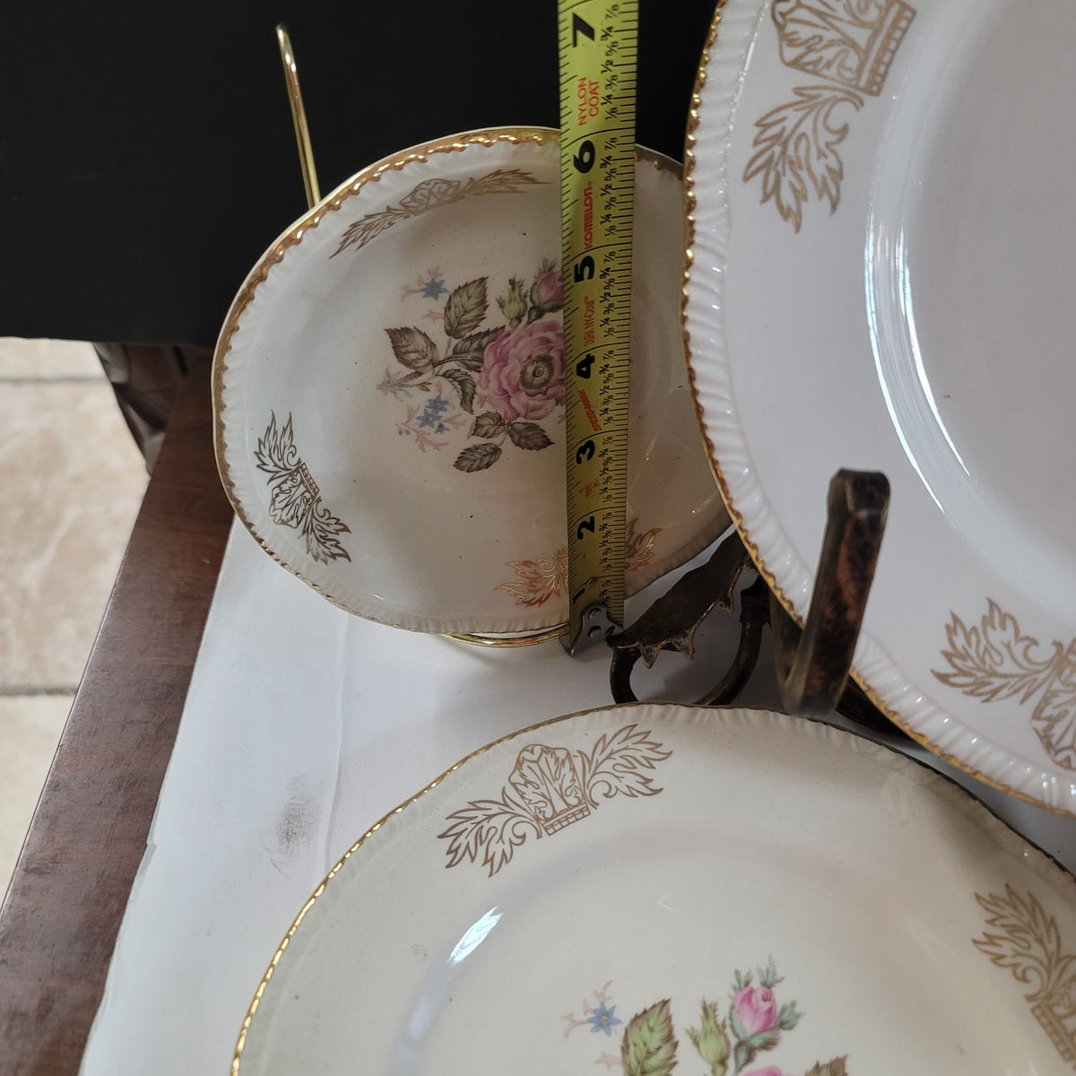 Homer Laughlin Queen Ester Dinner salad bread Plate Bowl cup saucer One Setting