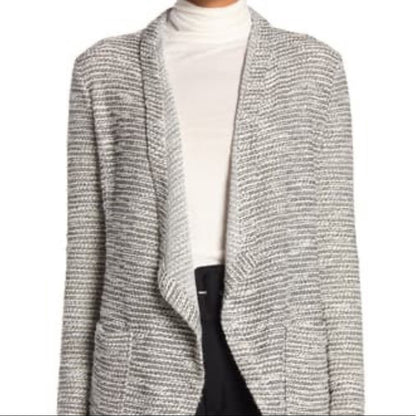 Bagatelle Draped Front Woven Knit Cardigan Medium NEW