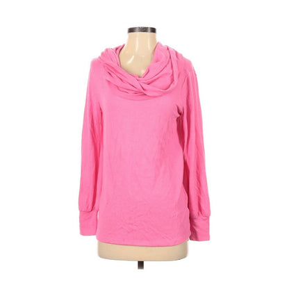 Gibsonlook NWT Cowl Neck Pullover Sweater Long Sleeve Pink Lipstick SMALL