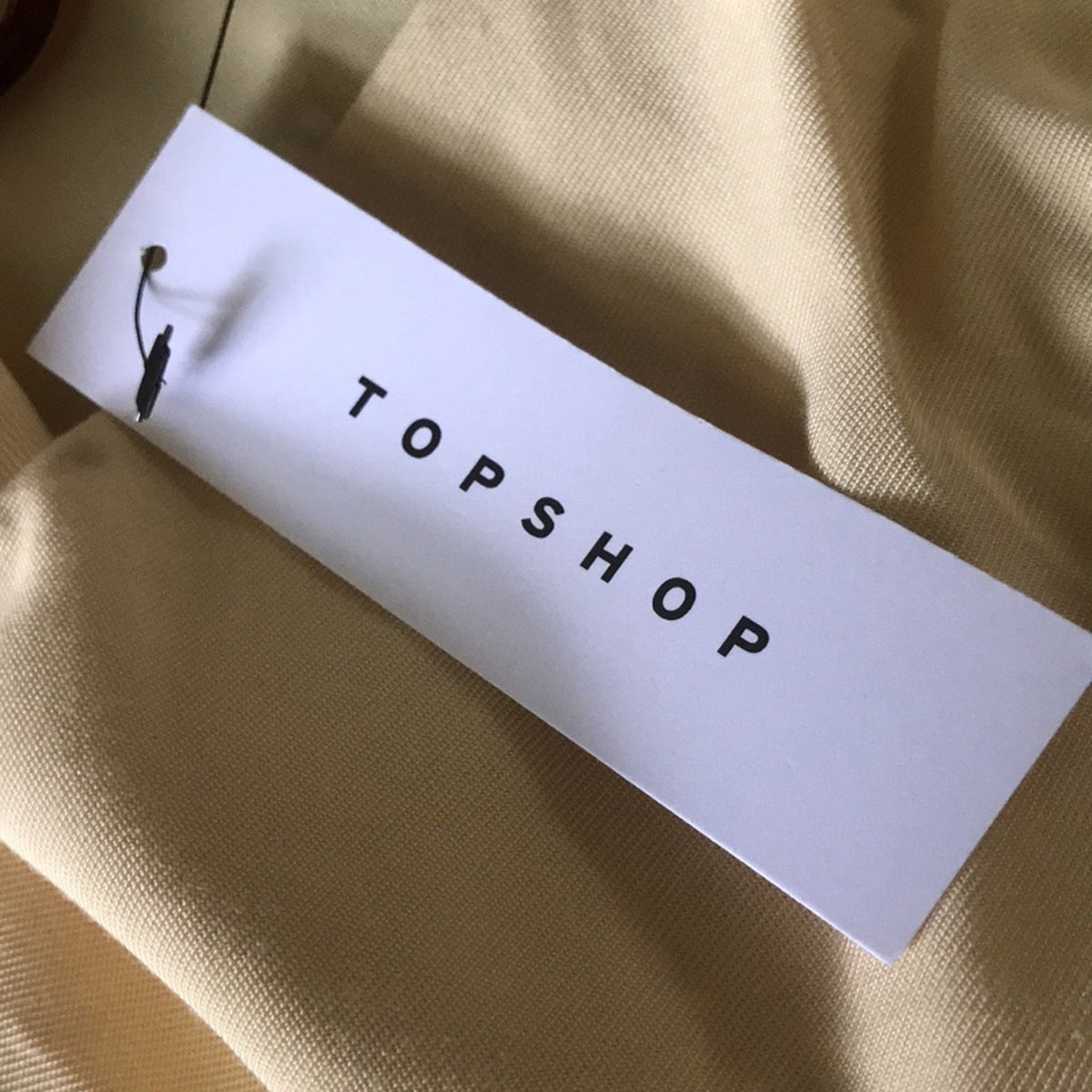 Topshop NTW Light Yellow Tilda Ring Camisole Top Size 8