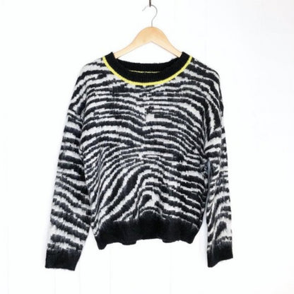 NWT Love by Design Zebra Print Pullover Sweater Size X-Large
