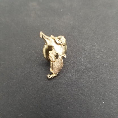 Vintage Golf Club Golfer Florida Lapel Pins LOT OF FOUR Golden tie tack