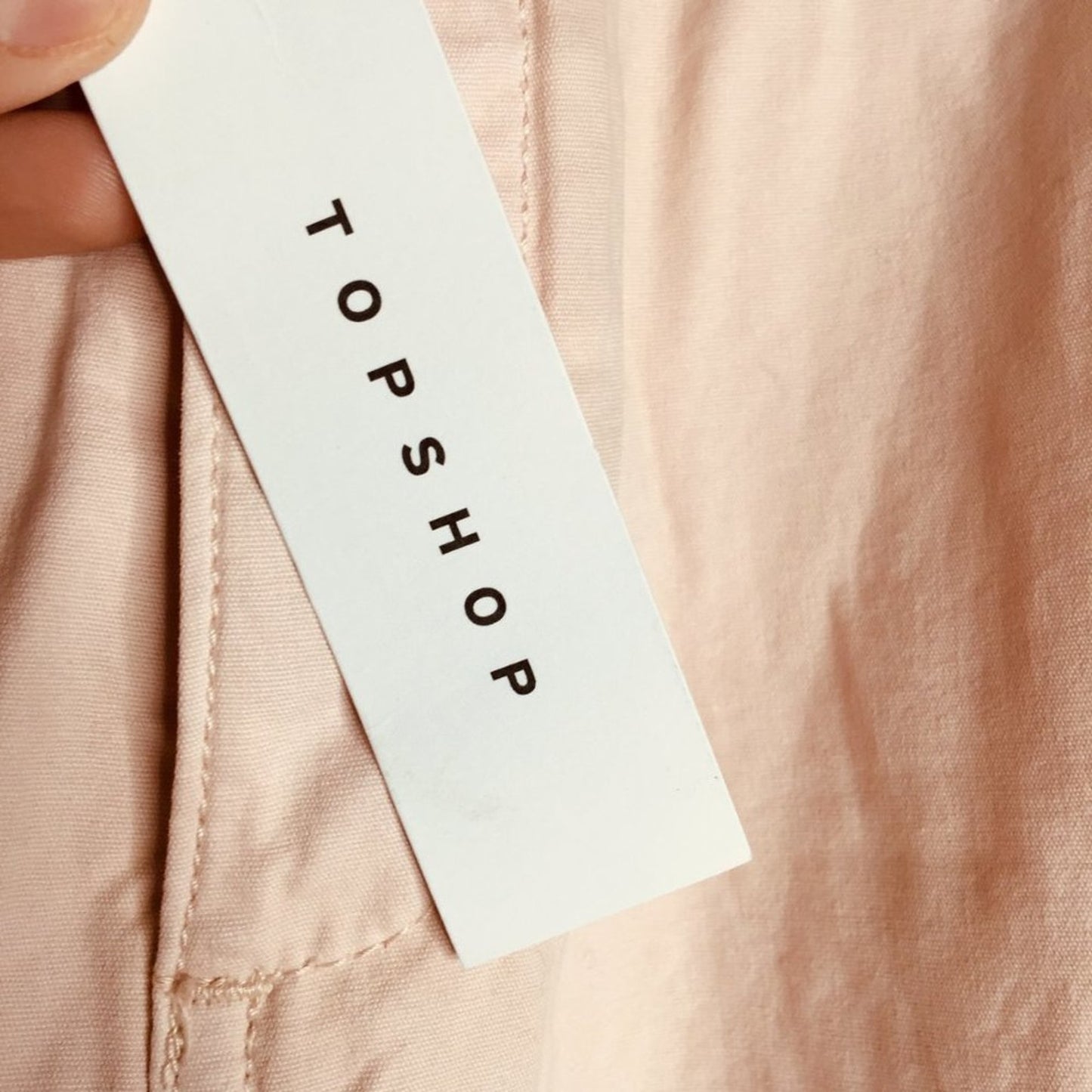 TOPSHOP NWT Terry Cuff Trouser Button Fly High Rise Pants PARACHUTE style baggie