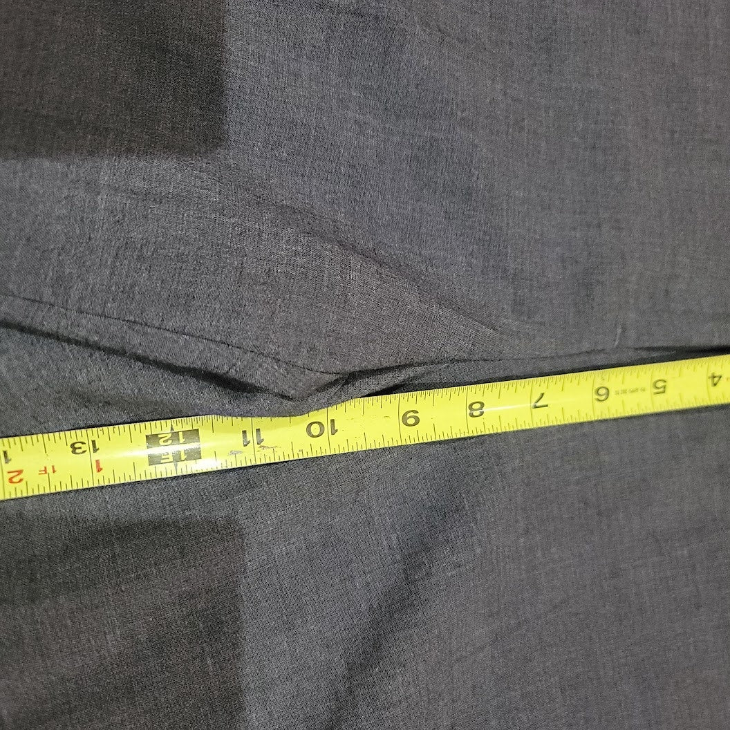 Worthington 1980s Size 8 Gray ultra wide cuffed pants 31" long high waisted