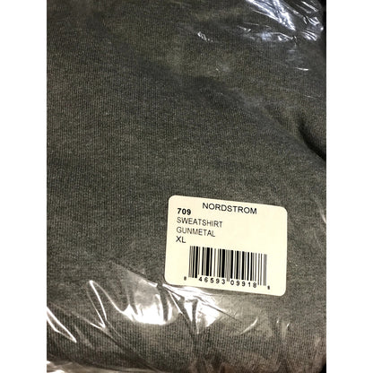 Original Paperbacks NWT Gunmetal Grey Sweatshirt Drawstring Hoodie XL new casual