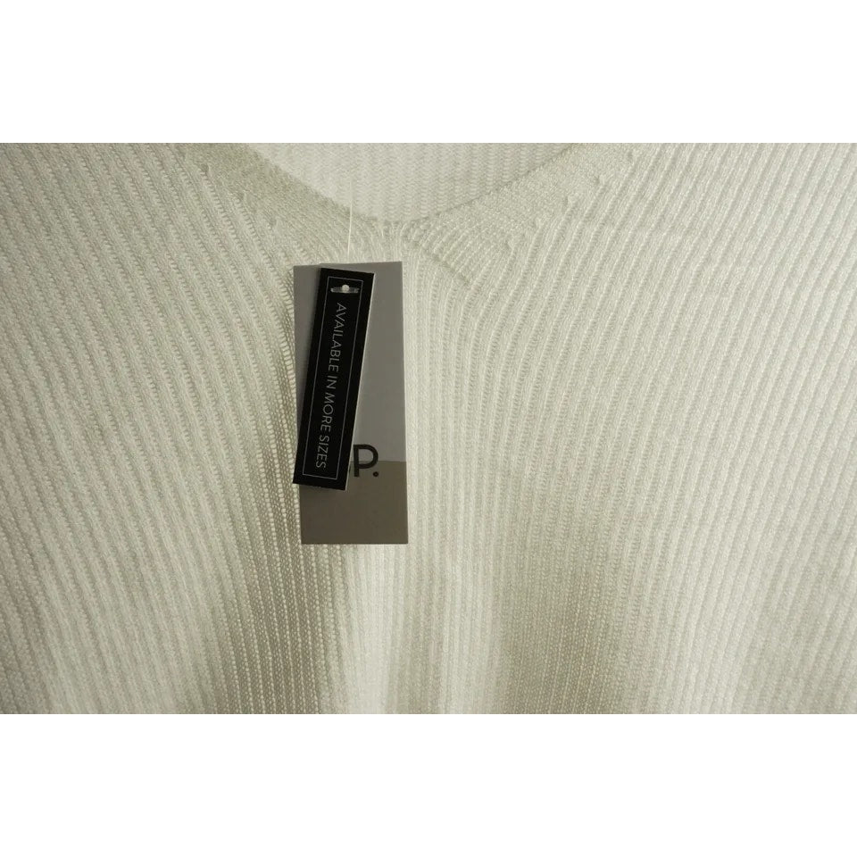 BP. V-Neck Open Weave Lightweight Sweater Top XL/Extra Large in Ivory NWT