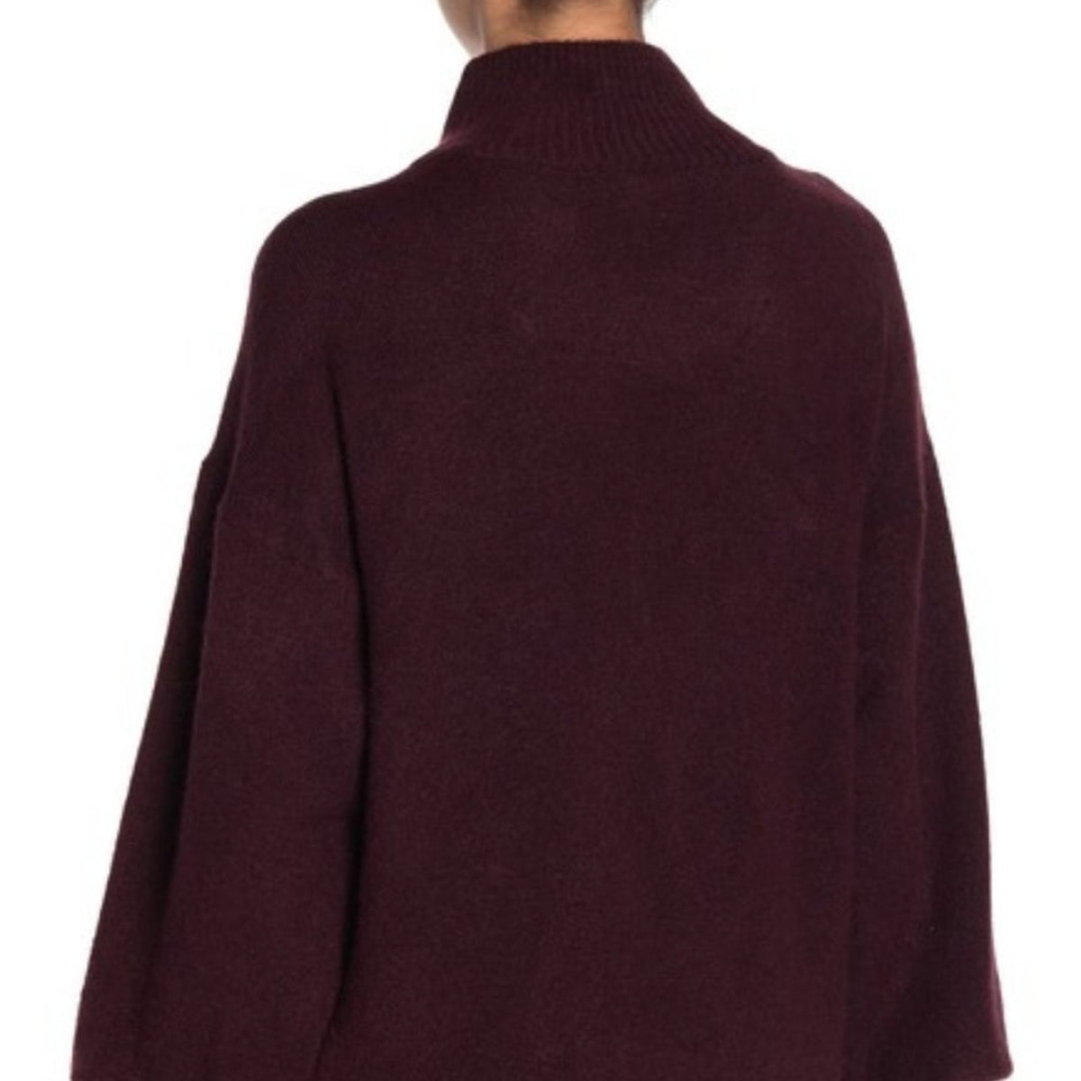 Vince Camuto Pullover Sweater Long Mutton Sleeve Mock Neck Divine MEDIUM NEW!