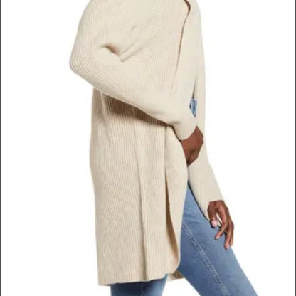 Leith NEW Beige Dolman Sleeve Long Cardigan XSmall