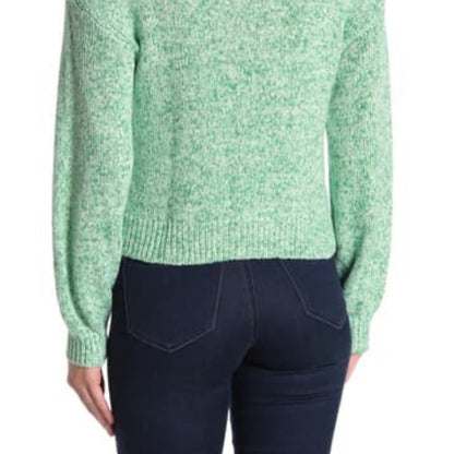 Abound Spring Daze Marled Dolman Sweater Medium Green Layering Cozy