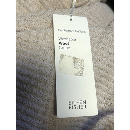 Eileen Fisher NWT Side Slit Wool Ballet Ceramic Tunic Sweater Size XS