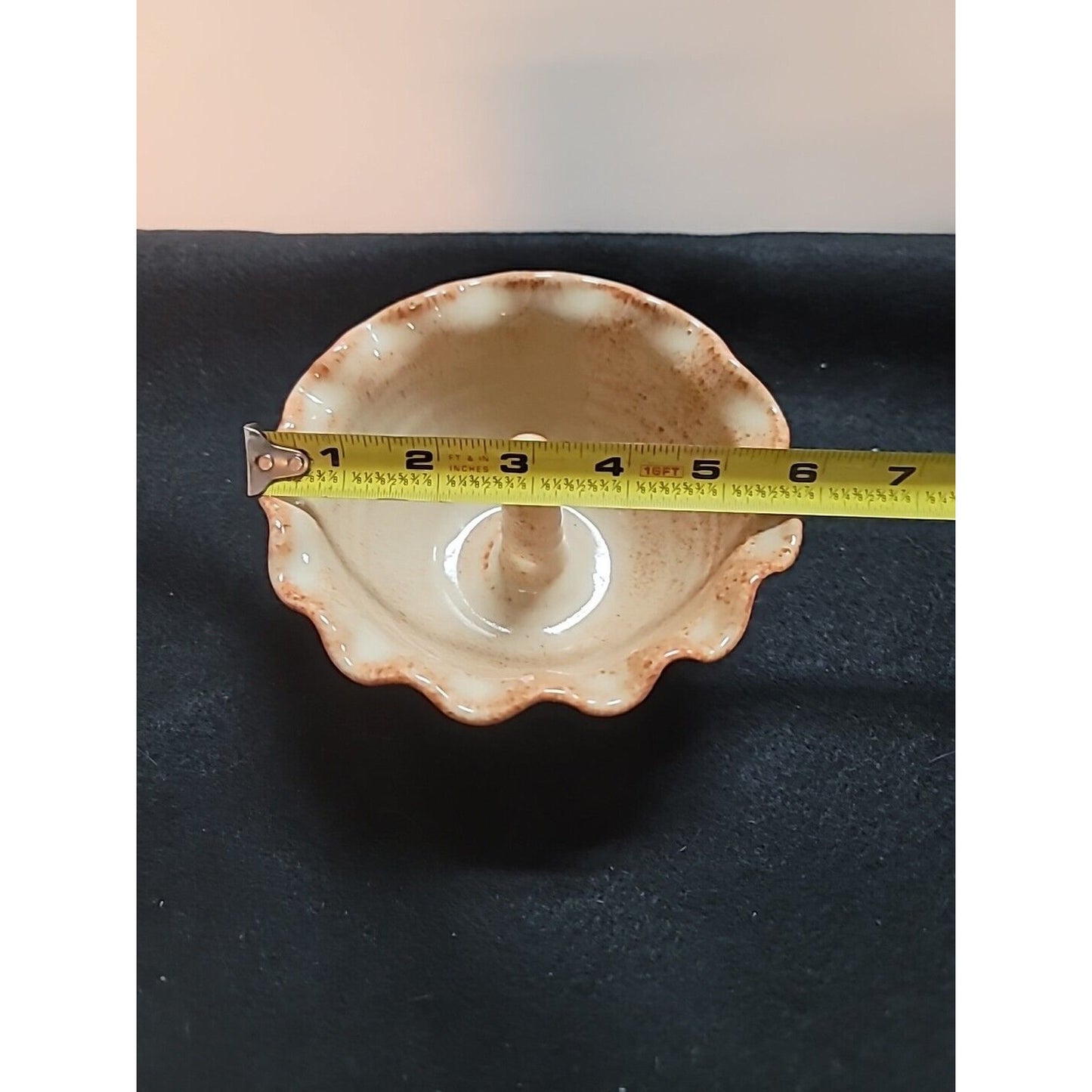 Cagle Road Pottery Seagrove NC Studio Art Pottery 6" Fluted Rim Apple Baker