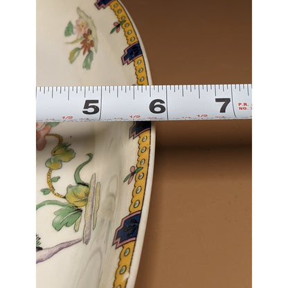 Union Ceramique Limoges France Porcelain Relish Dish Gold Tone Edge platter