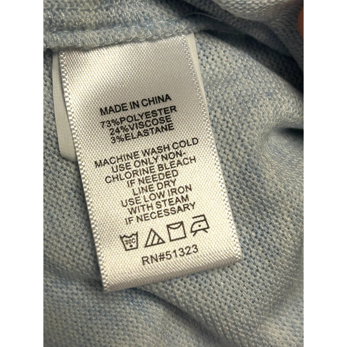 1.STATE NWT Pale Blue Heather Cozy Knit Joggers Drawstring Pants Size Large