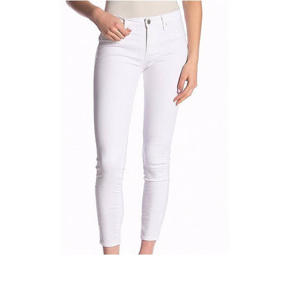 NWT Articles of Society Skinny Leg Cut Jeans Mid Rise Solid White Size 28 Waist