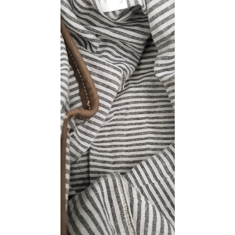 B. The Change striped cotton shoulder bag tote purse soft NWT beachbag