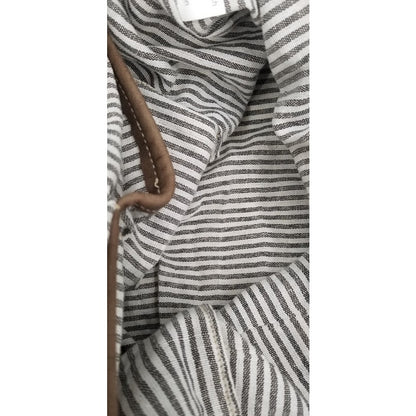 B. The Change striped cotton shoulder bag tote purse soft NWT beachbag