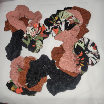LOT 36 of Hair Ties Telephone Cord Spirals Rust Blue Blush Floral NEW nordstrom