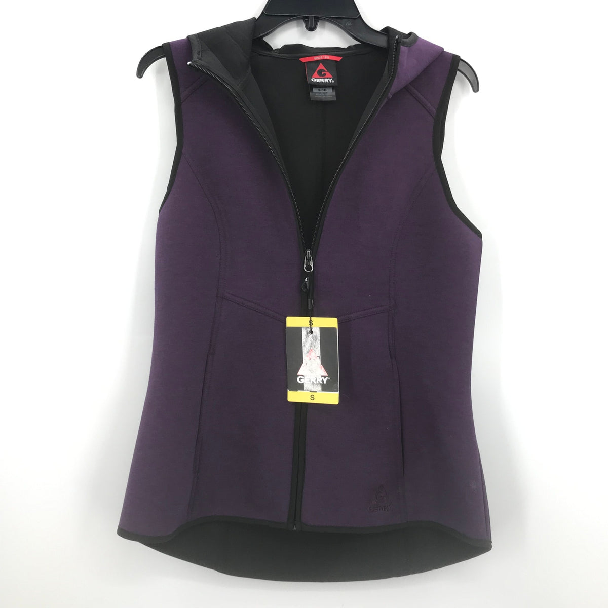 Gerry Lightweight Full Zip Hooded Vest Purple Size Small NWT