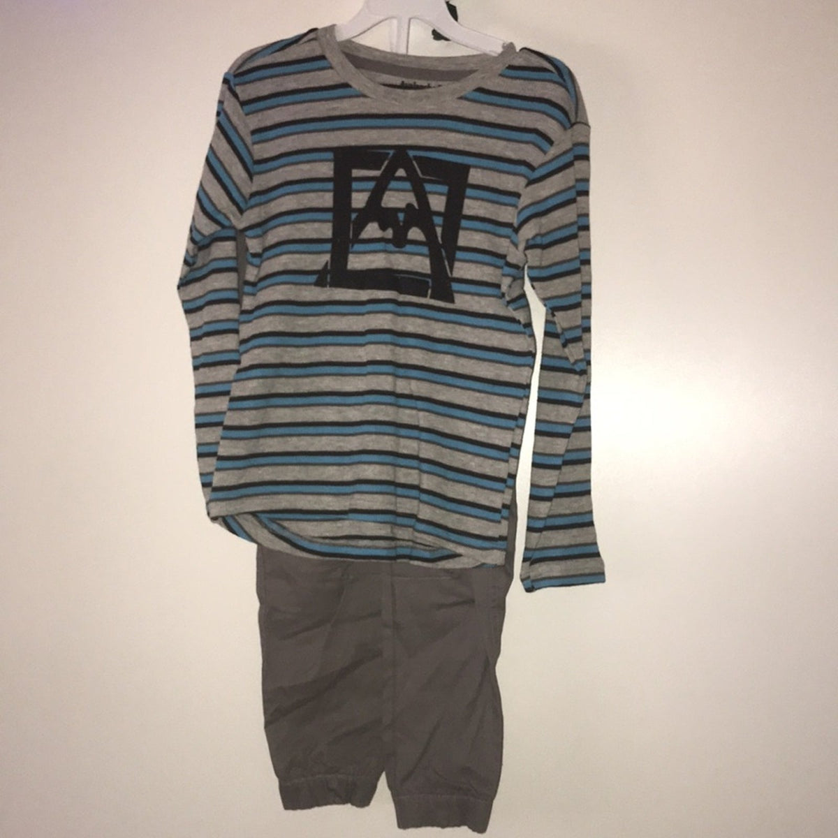 Avalanche Long Sleeve Shirt Gray Khaki Pants BOY Size Medium Youth Kid NEW (5/6)