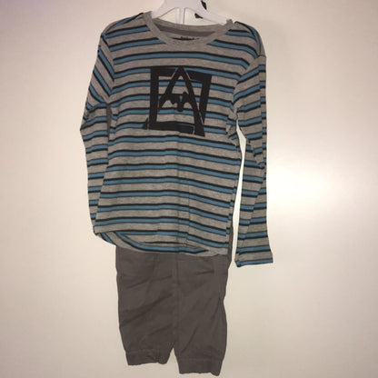 Avalanche Long Sleeve Shirt Gray Khaki Pants BOY Size Medium Youth Kid NEW (5/6)