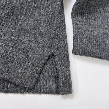 Topshop Funnel Neck Sweater Dress Size 2 Gray NWT Cuffed Ribbed Relaxed Fit