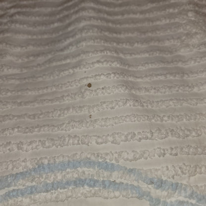 Chenille baby blanket Bunnies Blue pink yellow VINTAGE Crib bedspread