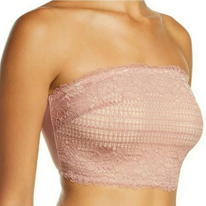 FP Free People Intimately Camila Bandeau Bralette VINTAGE ROSE  X-Small $38 NWT