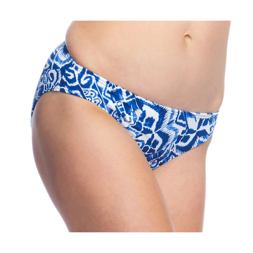 Lauren Ralph Lauren BLUE Bias Tribal Ikat Print Bikini Swim Bottom, US 12