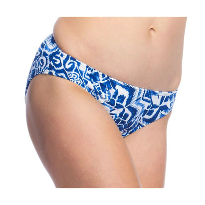 Lauren Ralph Lauren BLUE Bias Tribal Ikat Print Bikini Swim Bottom, US 12