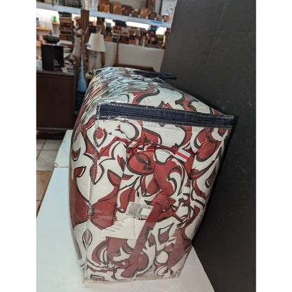 Charter Club Damask Designs Outline  3 PC Duvet Cover Set Maroon Red King NEW