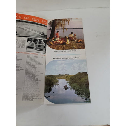 1960s LAKE WEIR brochure MARION COUNTY Commerce Old FLORIDA History Business