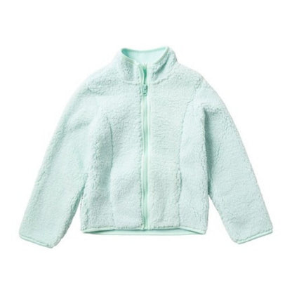 Joe Fresh Fleece Zip Jacket Funnel Neck Long Sleeves Zip Mint Green Small  6