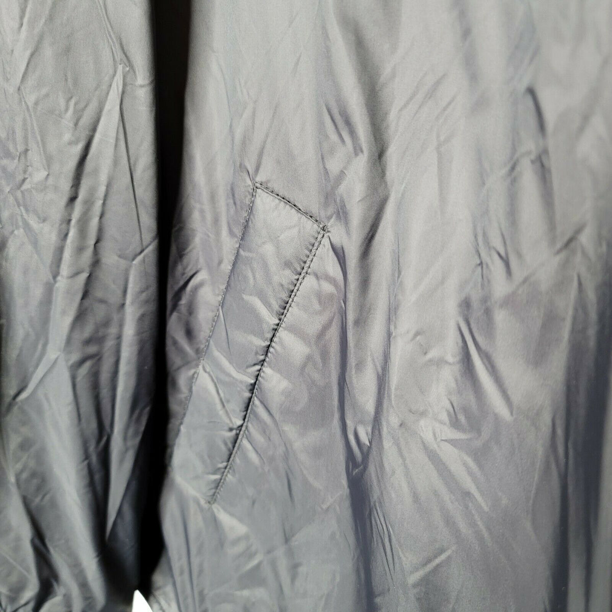 Original Weatherproof Vintage Zip Front Collar Nylon Lined Jacket Black X-Large