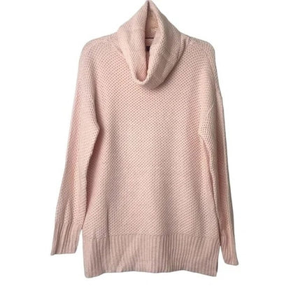 Sanctuary Honeycomb Knit Cowl Neck Pullover Sweater Sz XL / Extra Large Pink NWT