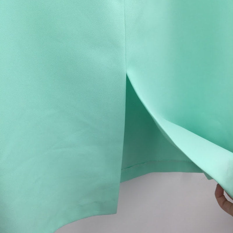 Perry Classics Vintage Mint GREEN A-Line Skirt Polyester Size 14 WIGGLE PENCIL