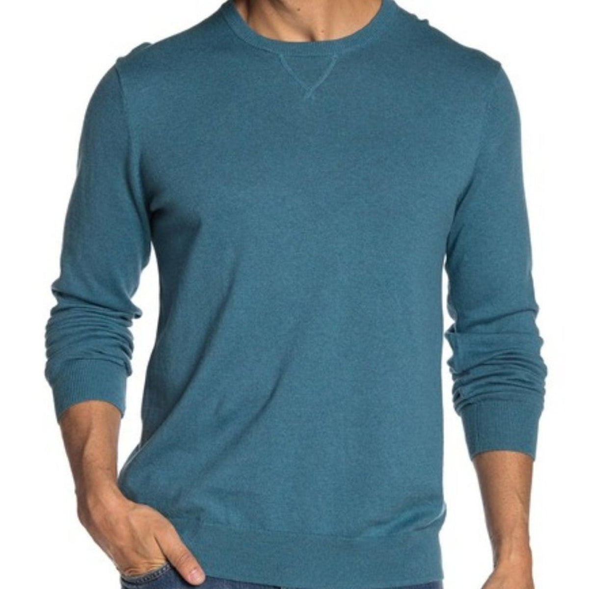 Lot of 2 Wallin & Bros Classic Crew Neck Sweater 1 blue 1 gray Size XL