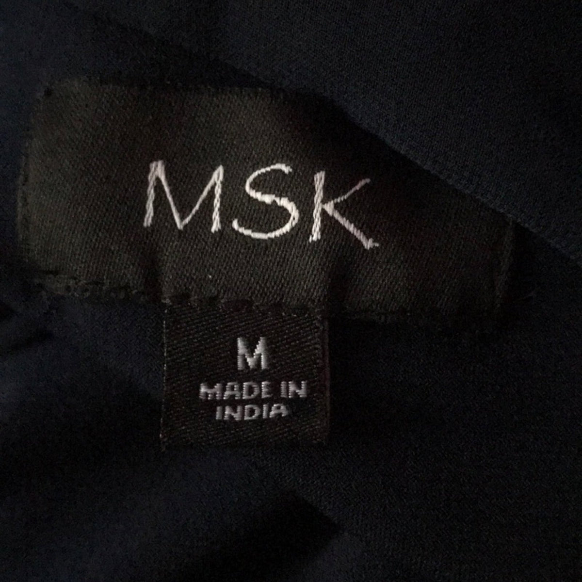 MSK Navy Ball Sleeve Short Sheath Cocktail Dress Medium Wedding Formal Sexy