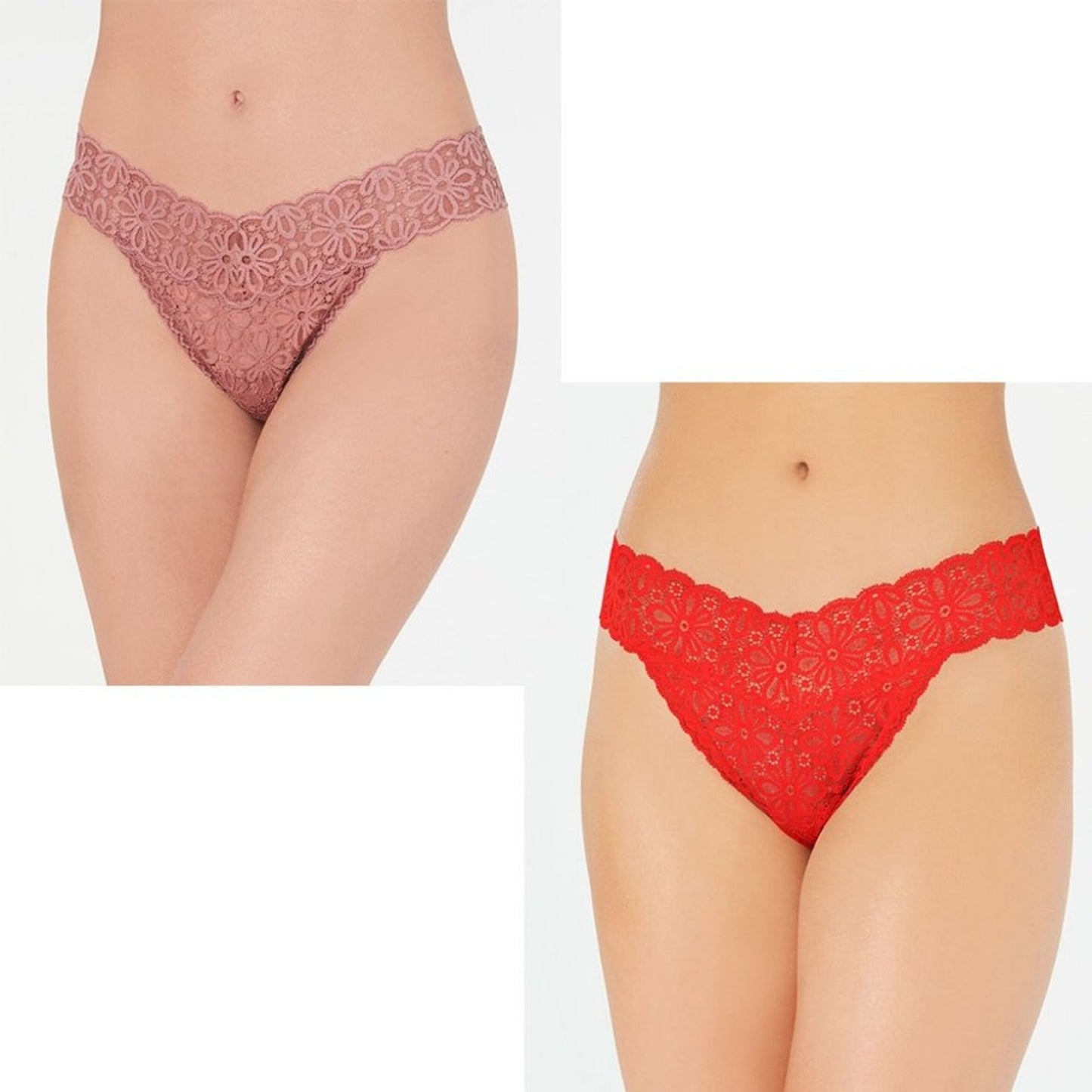 Jenni All Over Lace Pretty Sissy Thong Underwear 3Pack Size XXLarge