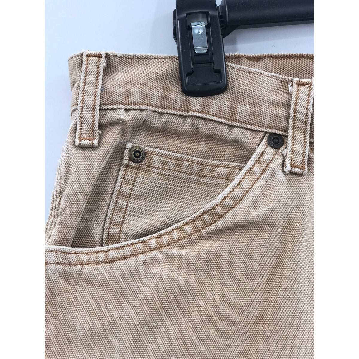 Dickies Straight Leg Khaki Work Pants Button & Zip Fly Tan 38 X 32
