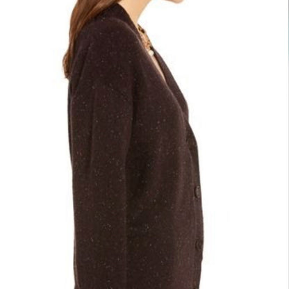 Something Navy NEW Cozy V-Neck Cardigan Size Small