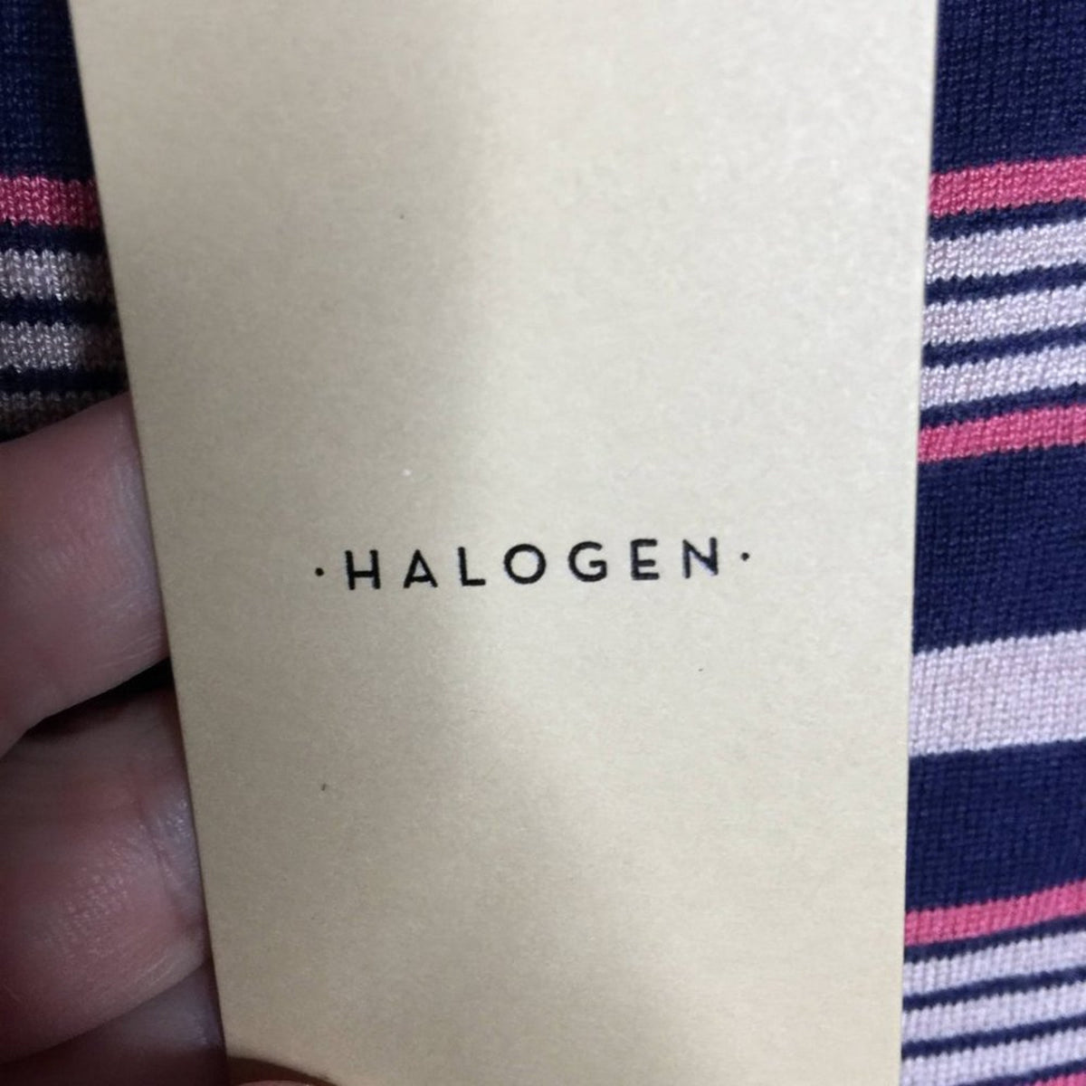 Halogen Front Button Cardigan Sweater Long Sleeve Scoop Neck Multi-Color Large