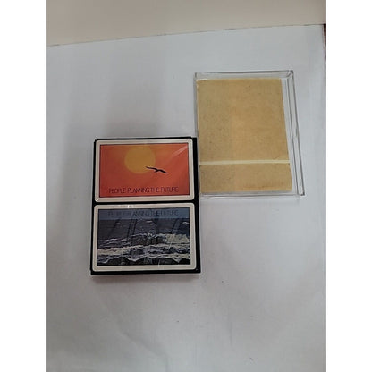 Vintage UNION CARBIDE Redislip Playing Cards 2 Sealed Decks In Case ADVERTISING