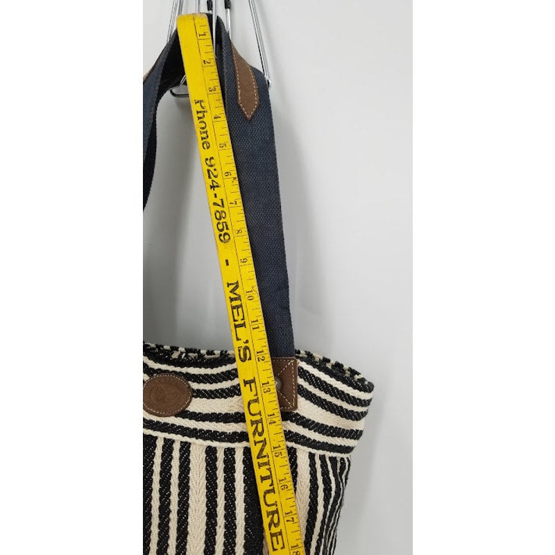 B. The Change striped cotton shoulder bag tote purse soft NWT beachbag