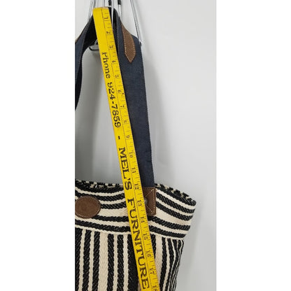 B. The Change striped cotton shoulder bag tote purse soft NWT beachbag